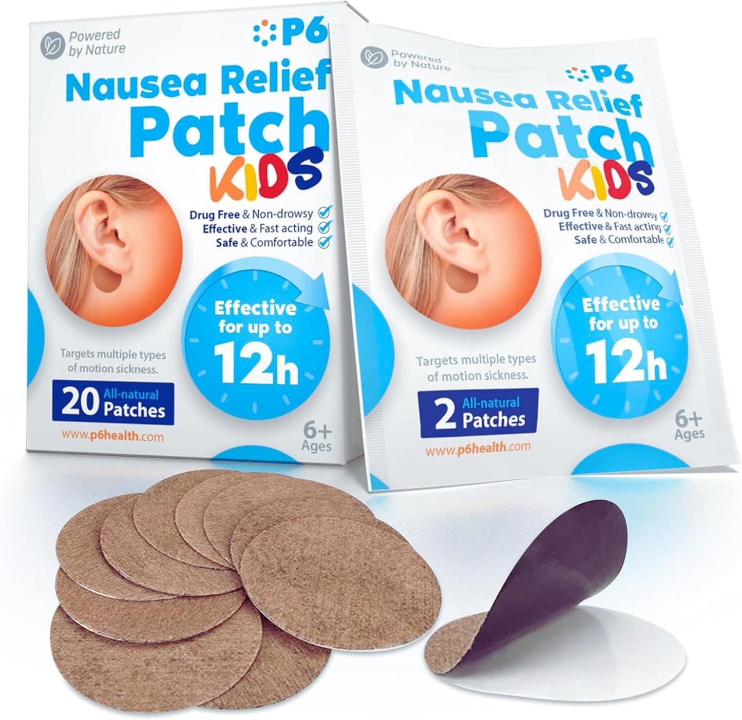 P6 Motion Sickness Patches for Kids