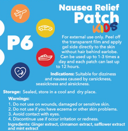 P6 Motion Sickness Patches for Kids